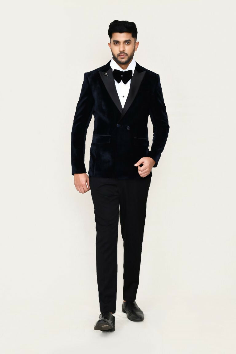 Men's Black Imported Polyester Suit: Coat, Shirt and Pant
