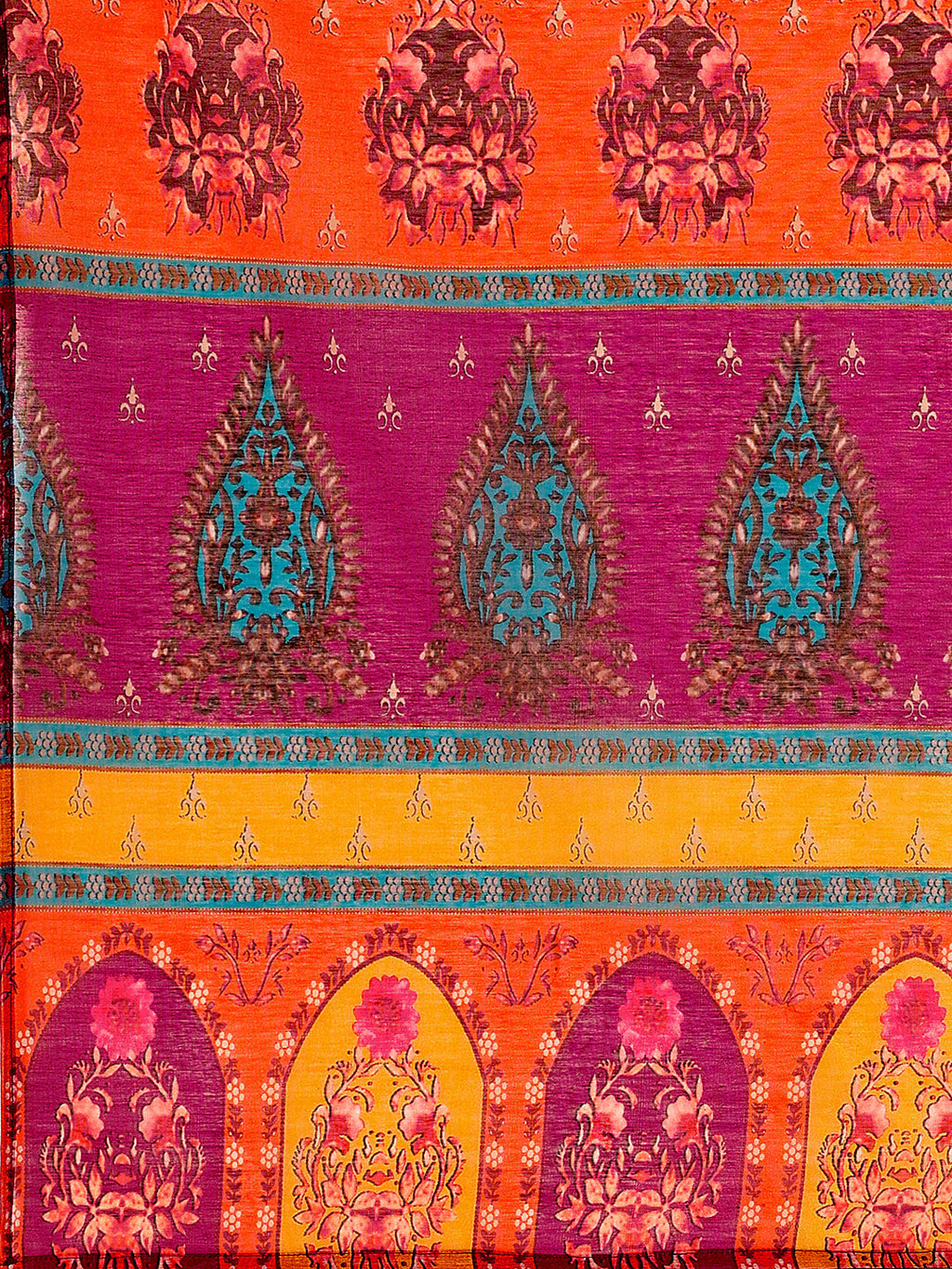Multicolor Printed & Hand Embroidered Kurta Set with Dupatta