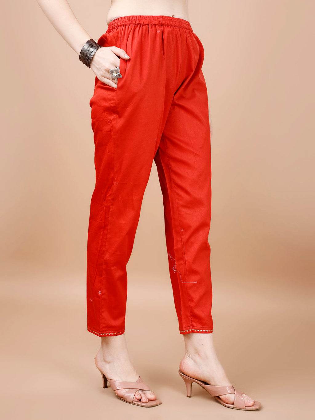 Multicolor Hand Embroidered Muslin Kurta Set with Dupatta