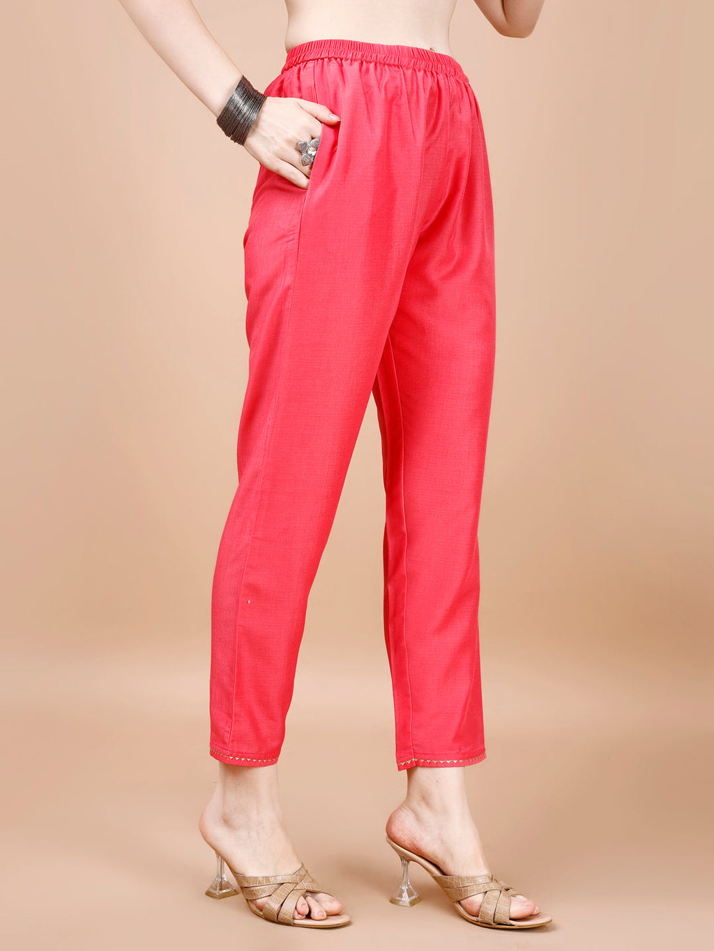 Multicolor Striped Rayon Kurta Set with Pant and Dupatta