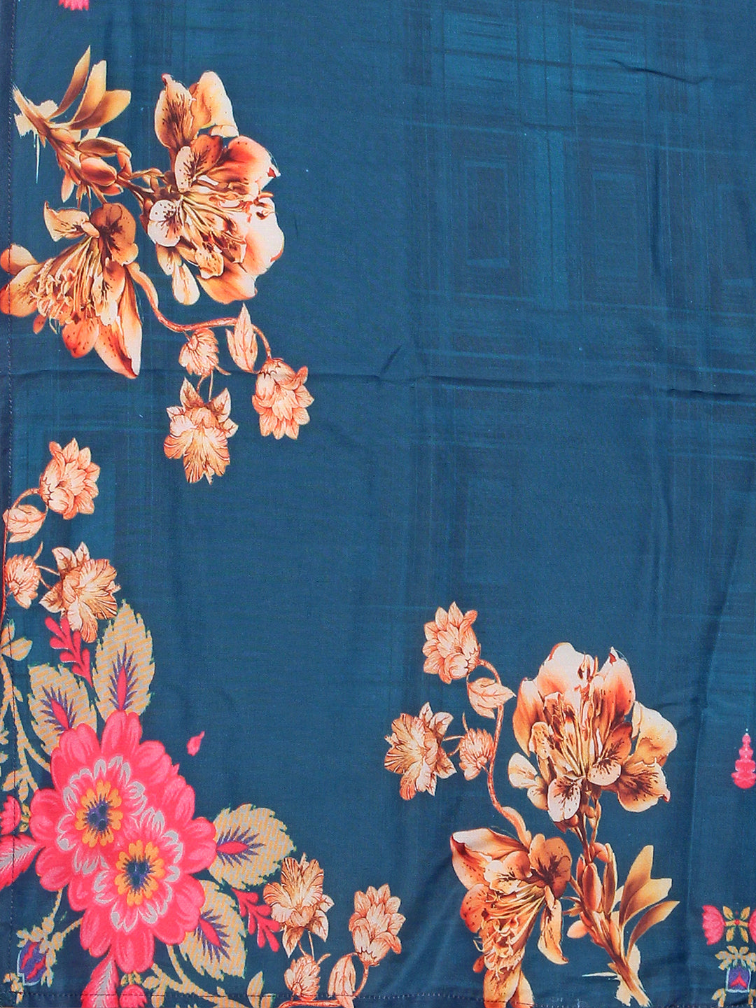 Hand Embroidered Floral Muslin Kurta Set with Dupatta