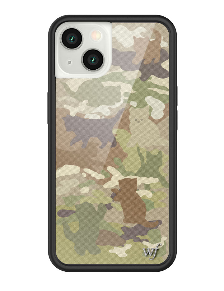 Cat Camo iPhone Case Green Feline Print Protective Cover - Image 25