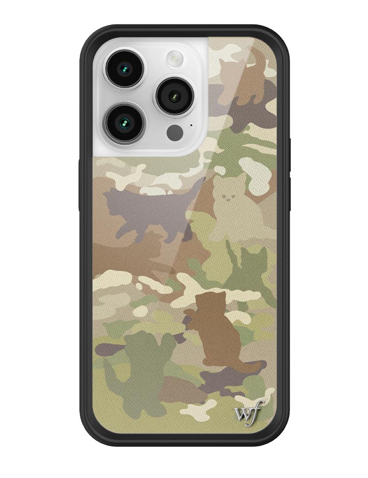 Cat Camo iPhone Case Green Feline Print Protective Cover - Image 21