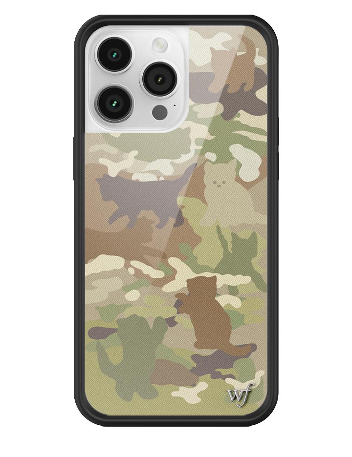 Cat Camo iPhone Case Green Feline Print Protective Cover - Image 17