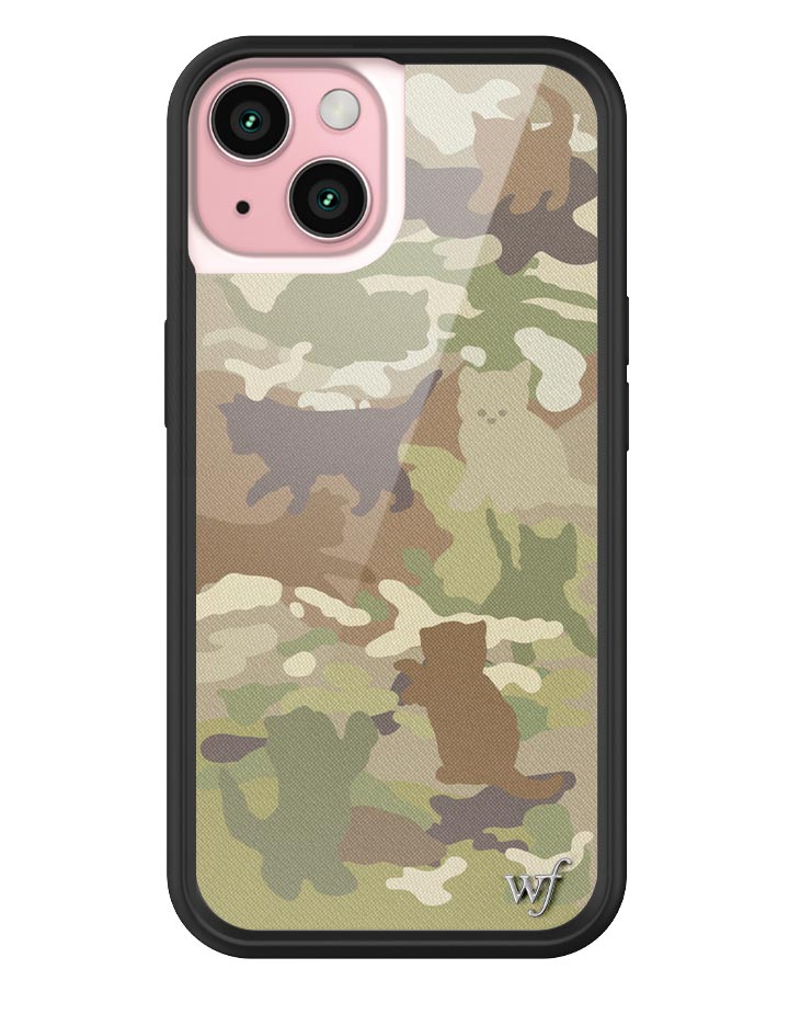 Cat Camo iPhone Case Green Feline Print Protective Cover - Image 15