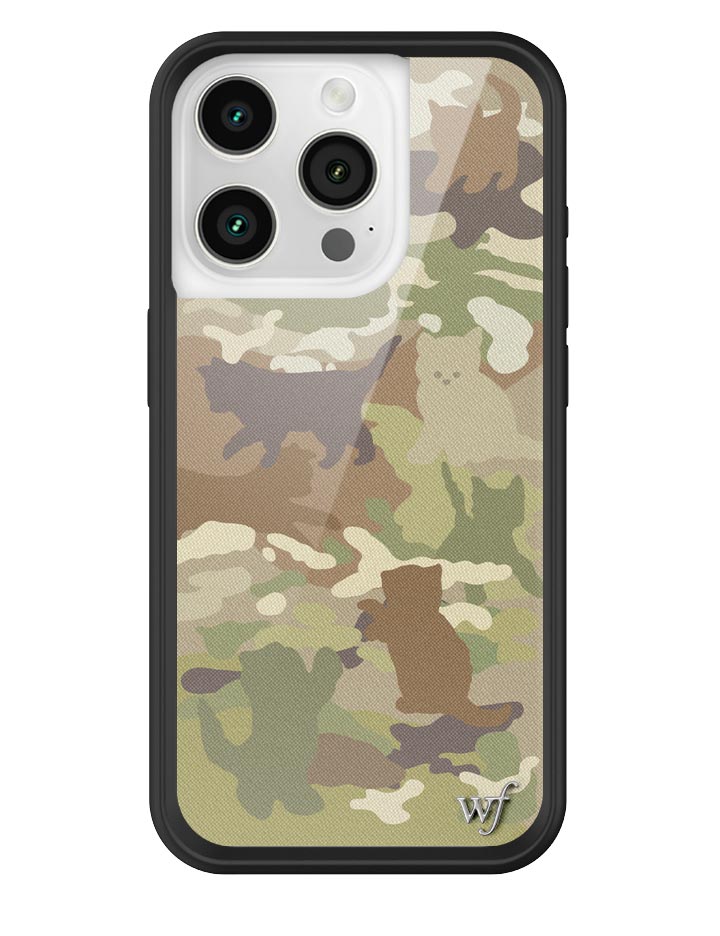 Cat Camo iPhone Case Green Feline Print Protective Cover - Image 13