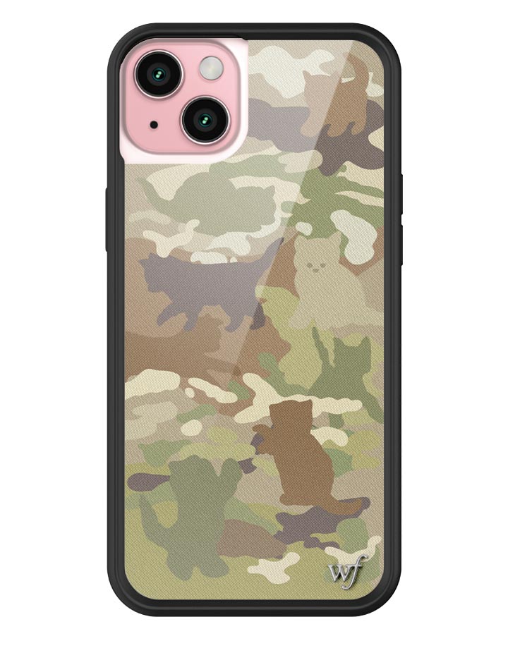 Cat Camo iPhone Case Green Feline Print Protective Cover - Image 11