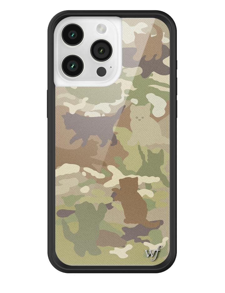 Cat Camo iPhone Case Green Feline Print Protective Cover - Image 10
