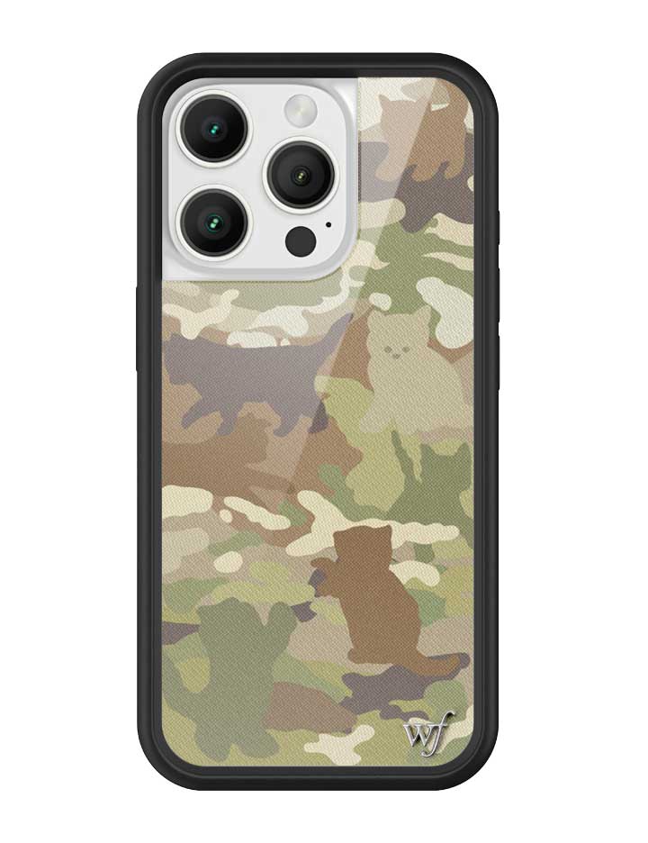 Cat Camo iPhone Case Green Feline Print Protective Cover - Image 5
