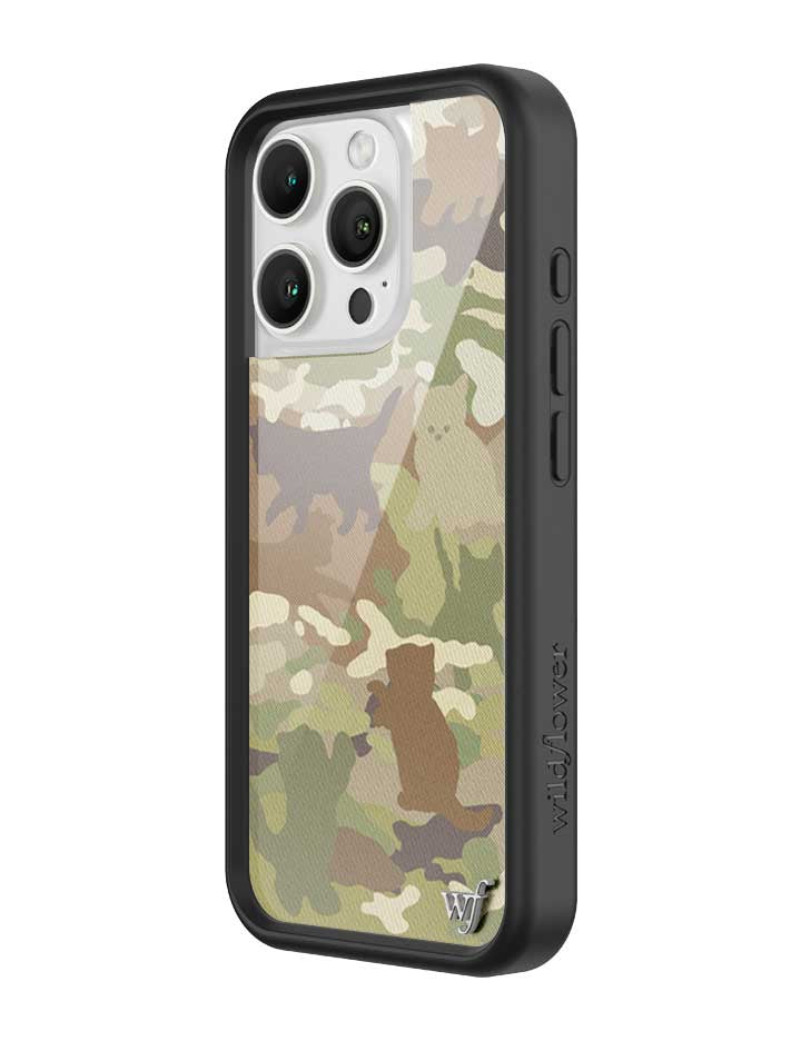 Cat Camo iPhone Case Green Feline Print Protective Cover - Image 6
