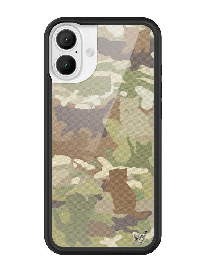 Cat Camo iPhone Case Green Feline Print Protective Cover - Image 3