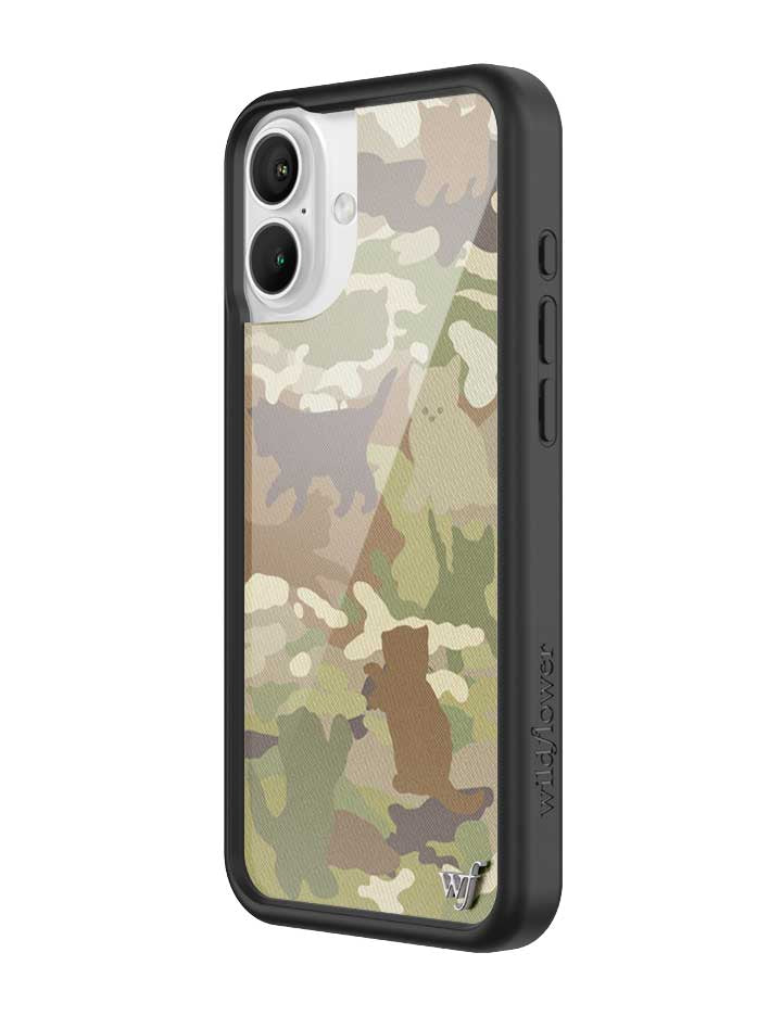 Cat Camo iPhone Case Green Feline Print Protective Cover - Image 4