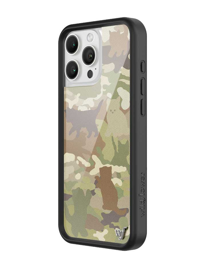 Cat Camo iPhone Case Green Feline Print Protective Cover - Image 2