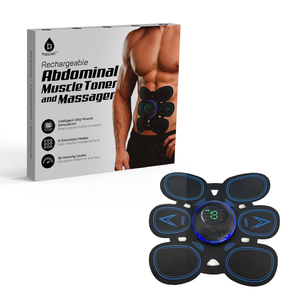 Pursonic Rechargeable Abdominal Muscle Toner & Massager