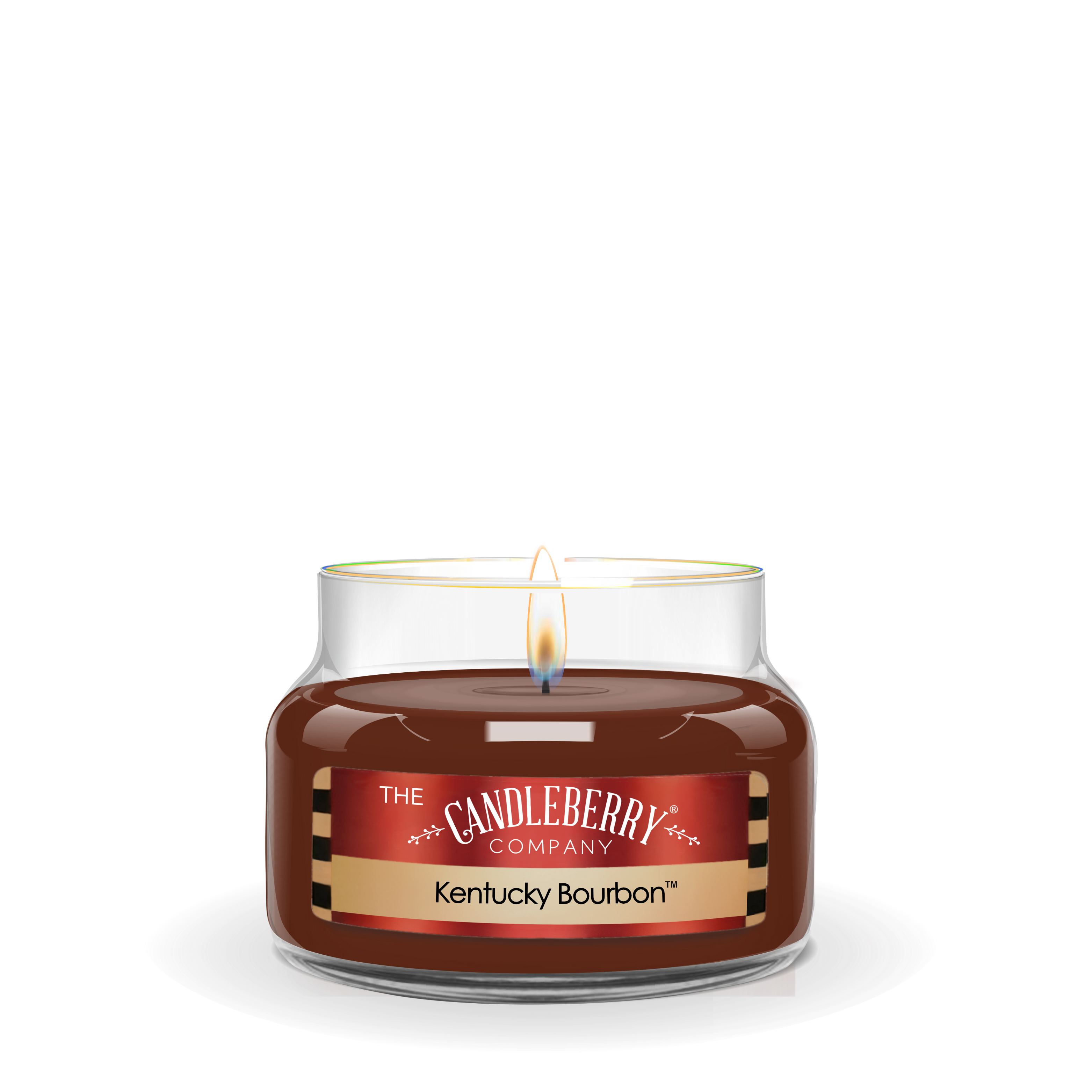 Kentucky Bourbon Small Jar Candle | Amber Glass | Spiced Vanilla