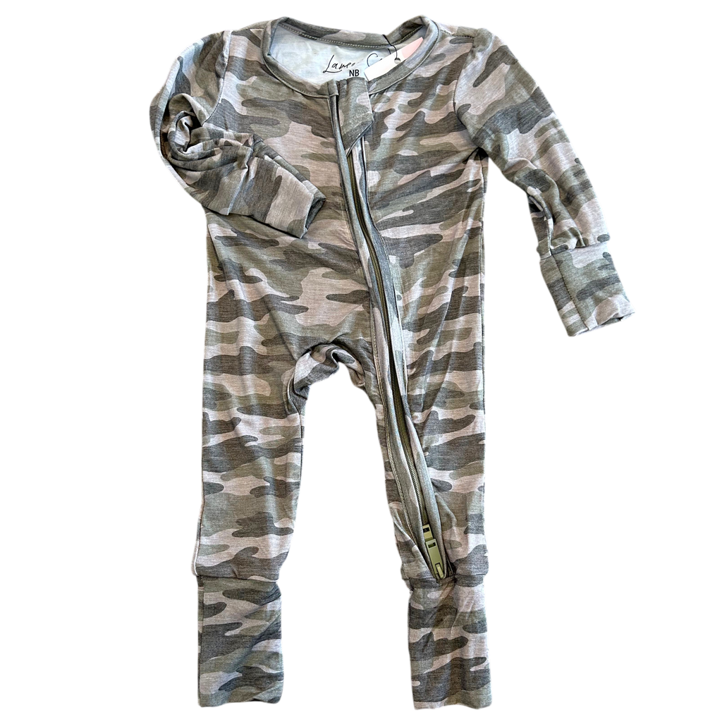 Kace Camo Bamboo Convertible Footie