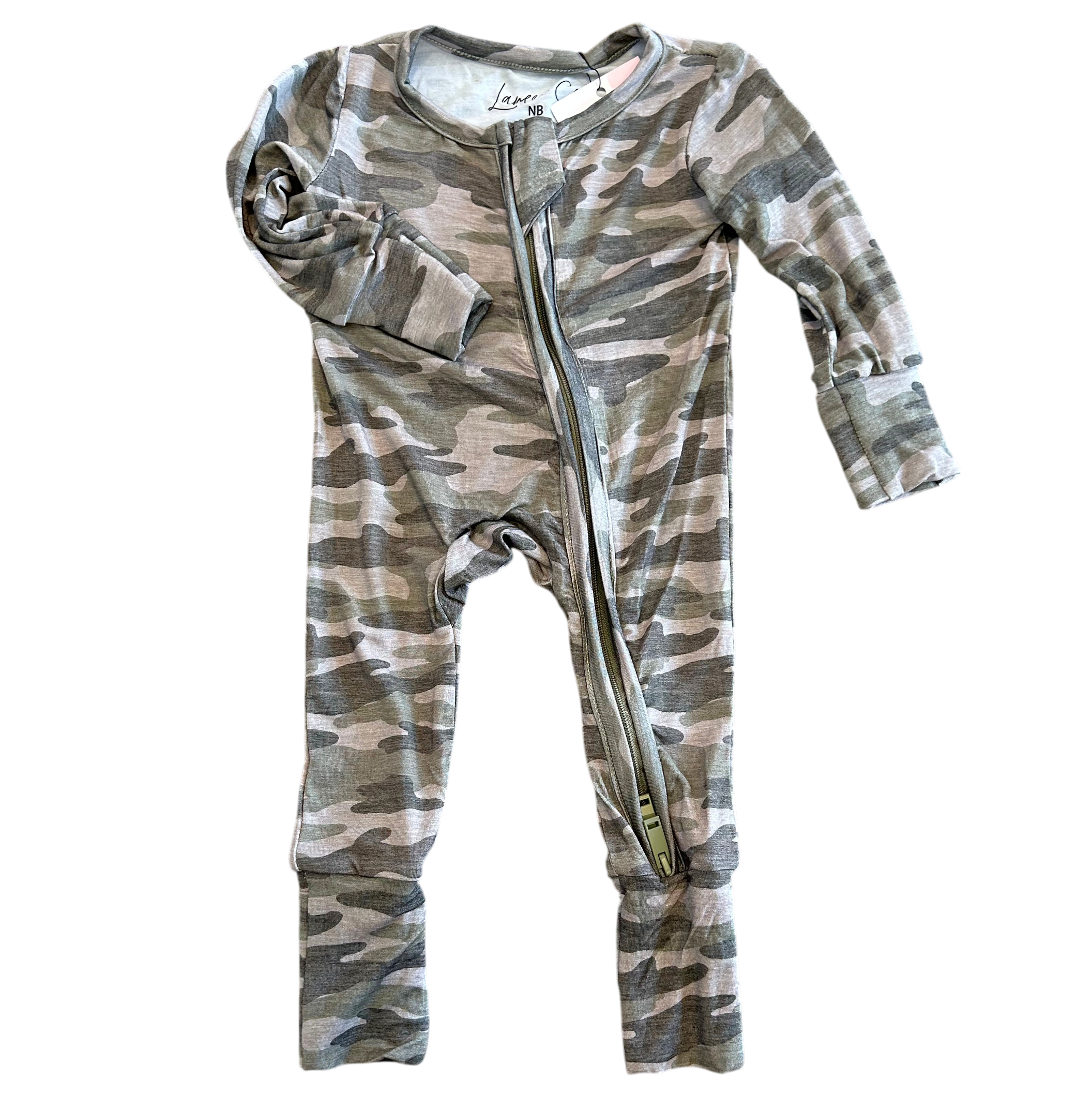 Kace Camo Bamboo Convertible Footie