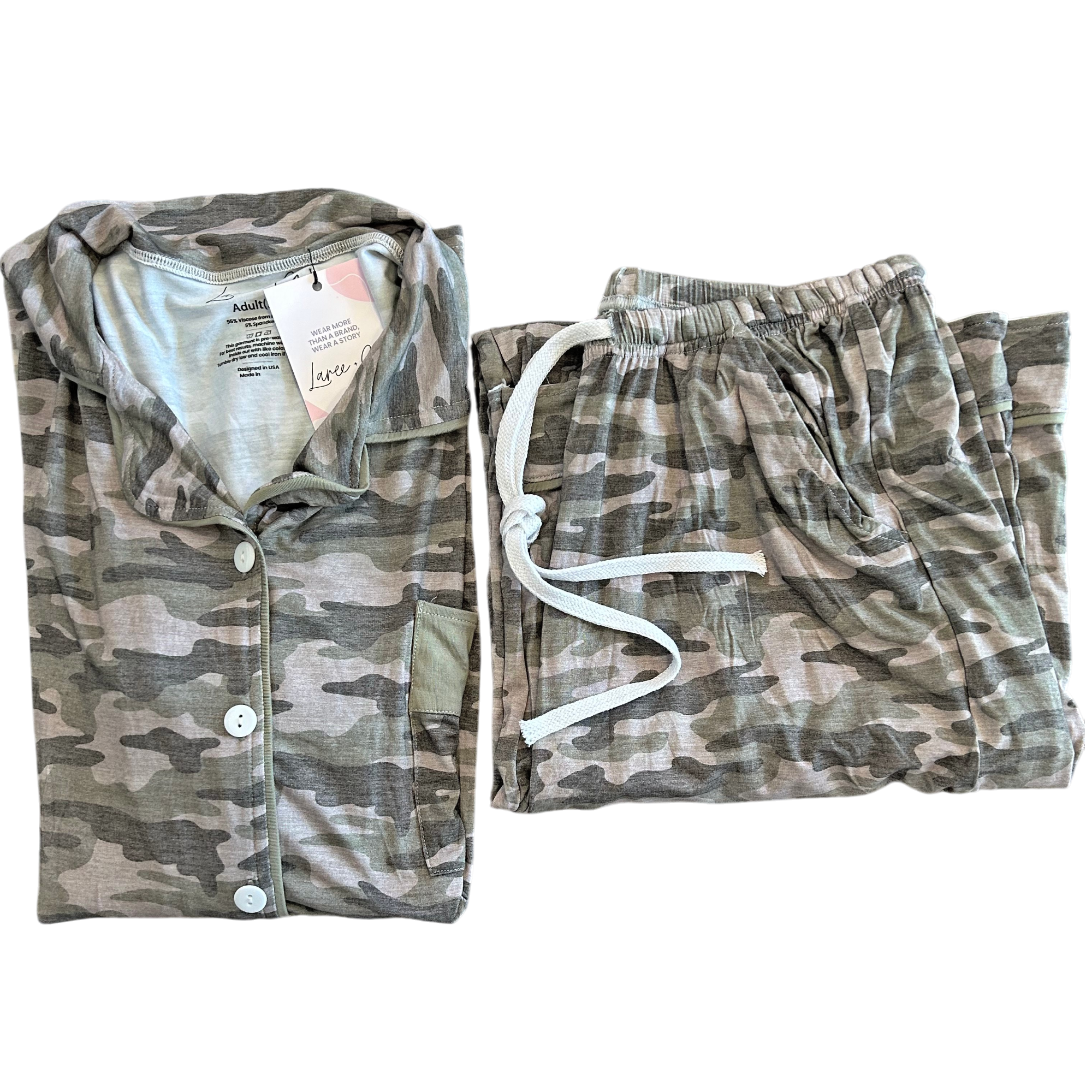 Kace Camo Bamboo Women's Luxe Lounge Set