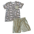 Kace Camo Bamboo Youth T-Shirt & Shorts Set