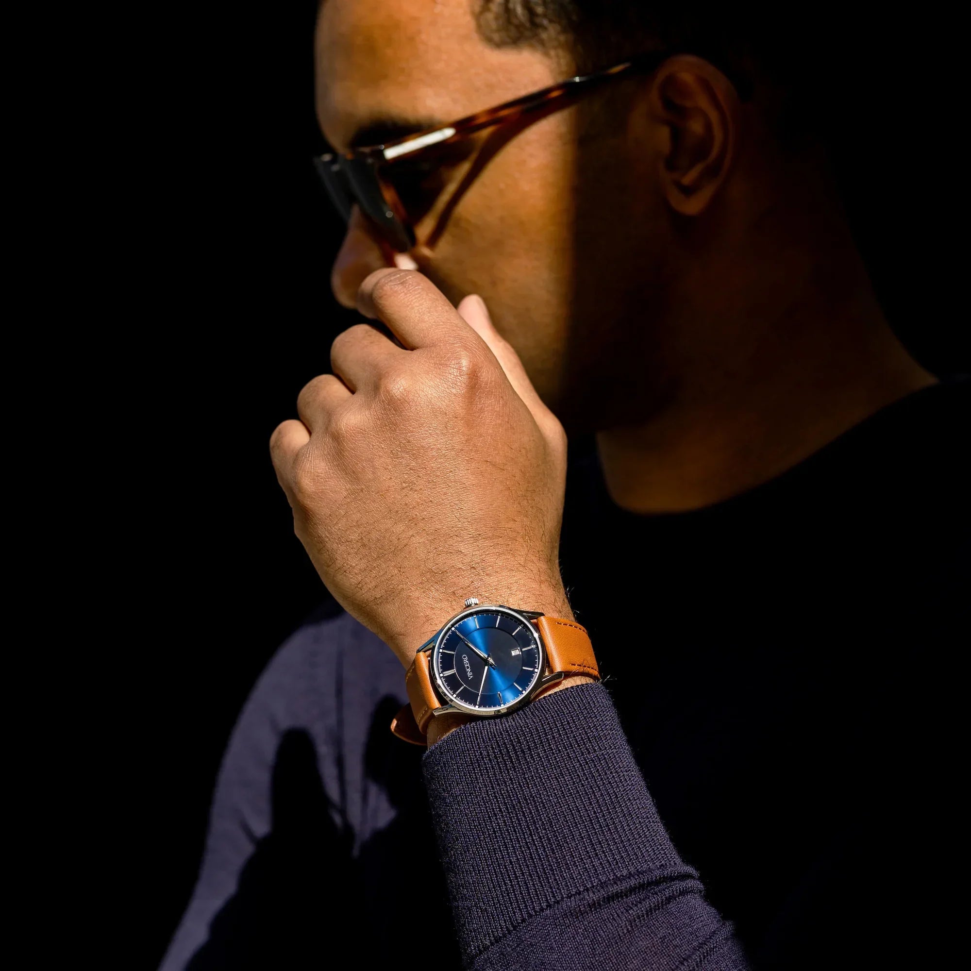The Kairos II Watch - Blue Sands Slim Profile Timepiece