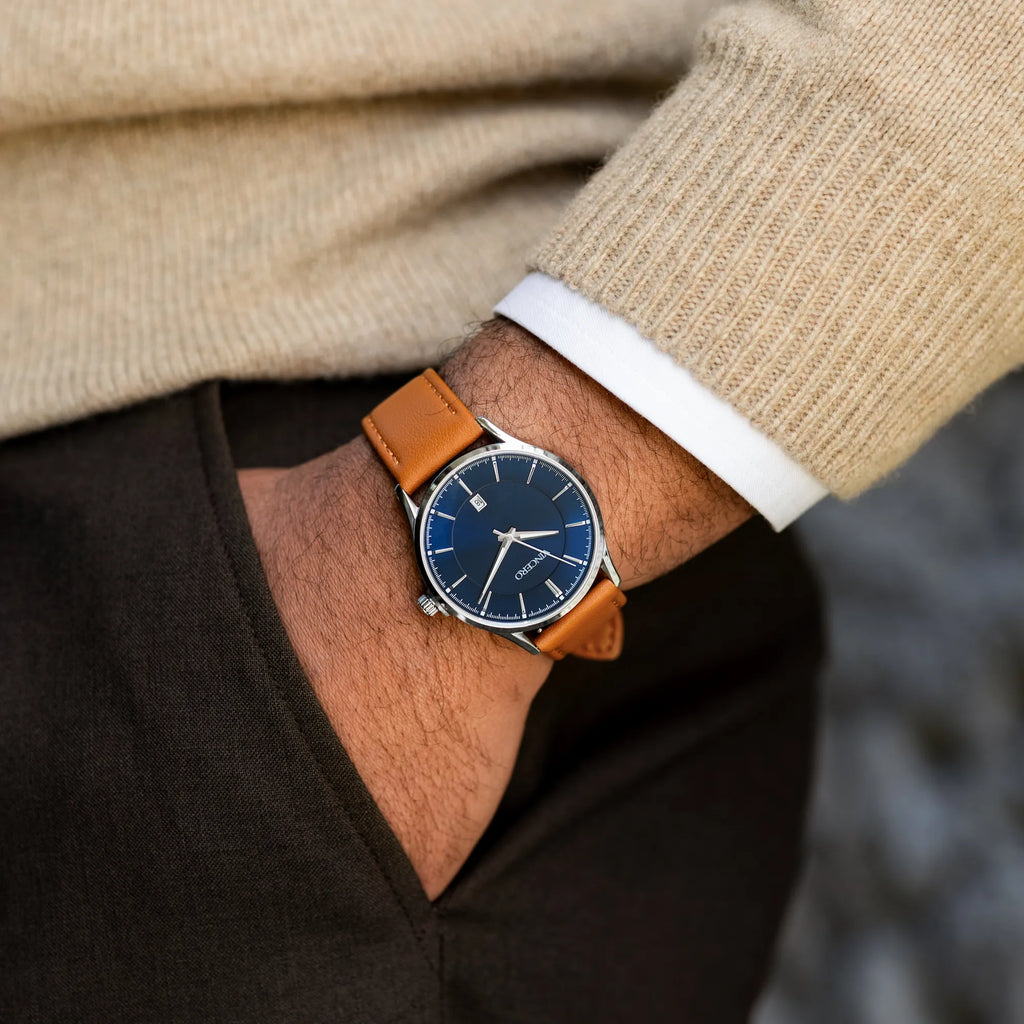 The Kairos II Watch - Blue Sands Slim Profile Timepiece