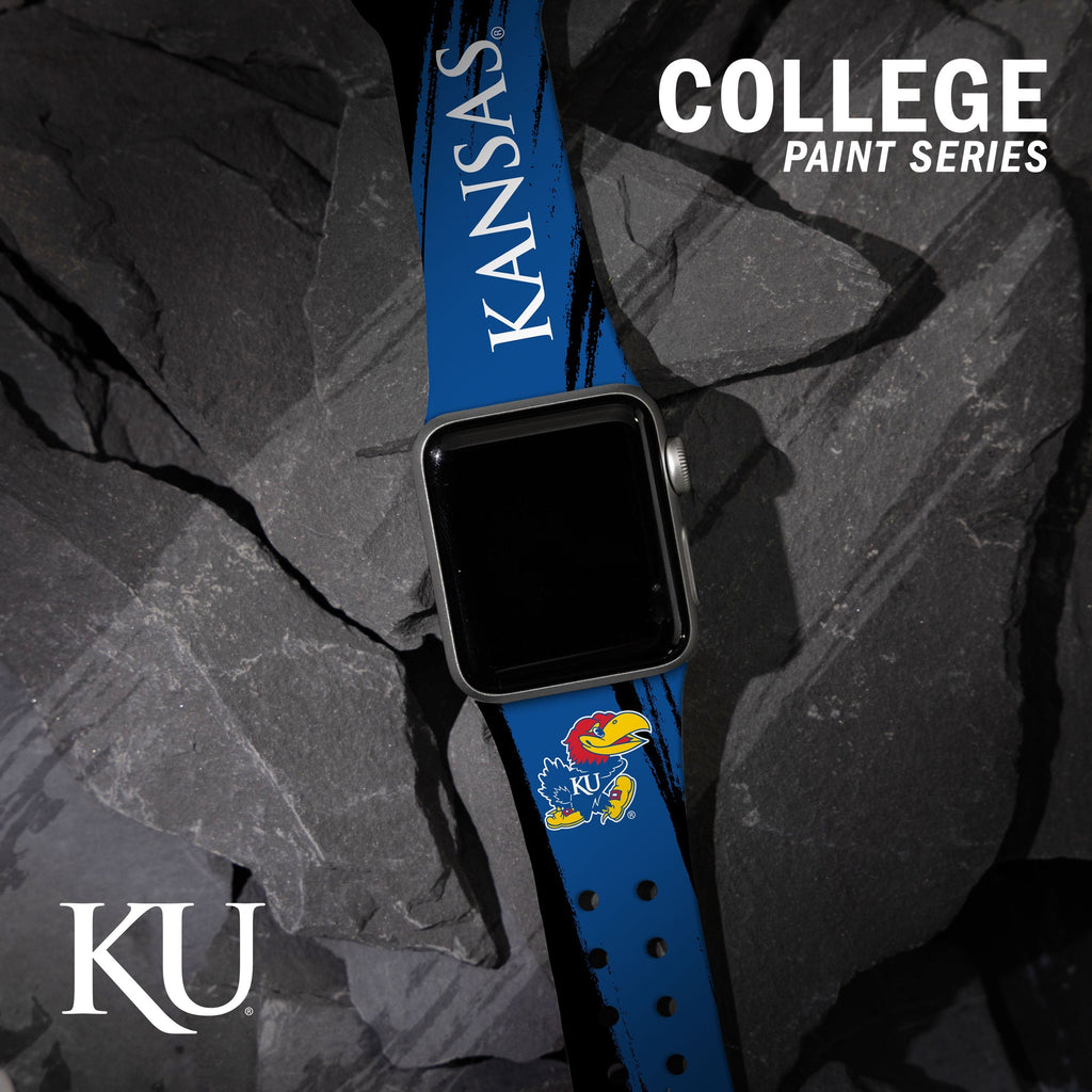 Kansas Jayhawks HD Apple Watch Band - Fits Series 1-10 & Ultra