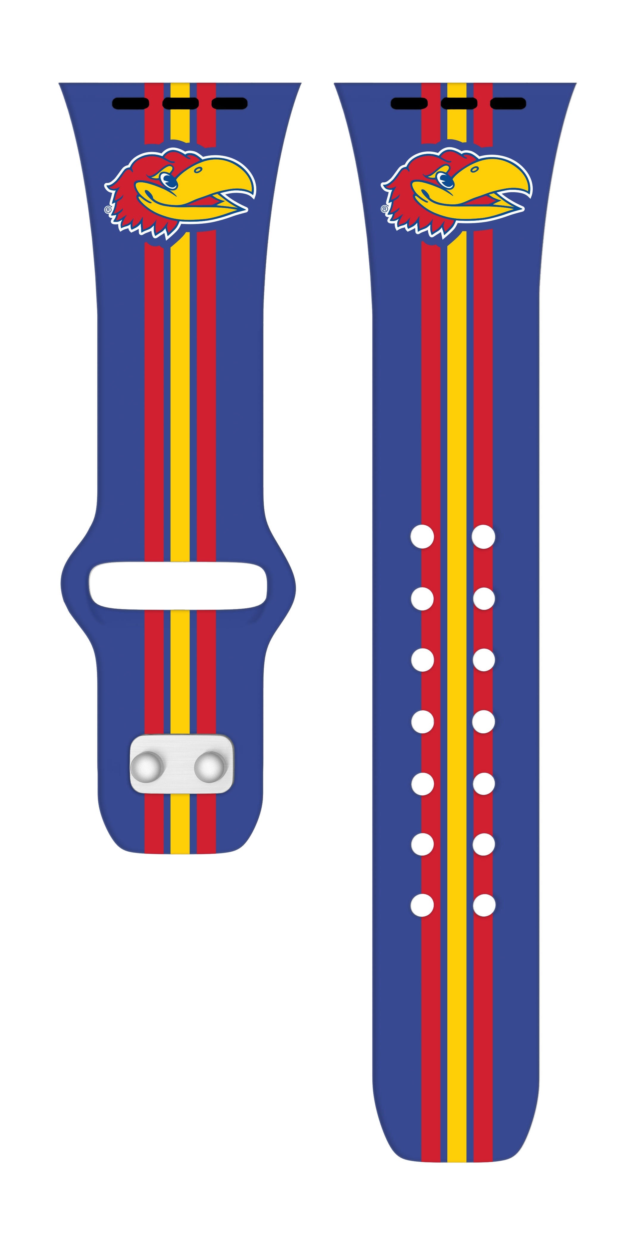 Kansas Jayhawks HD Apple Watch Band - Fits Series 1-10 & Ultra