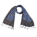 Handmade Batik Scarf - 100% Soft Cotton - Butterfly Brown