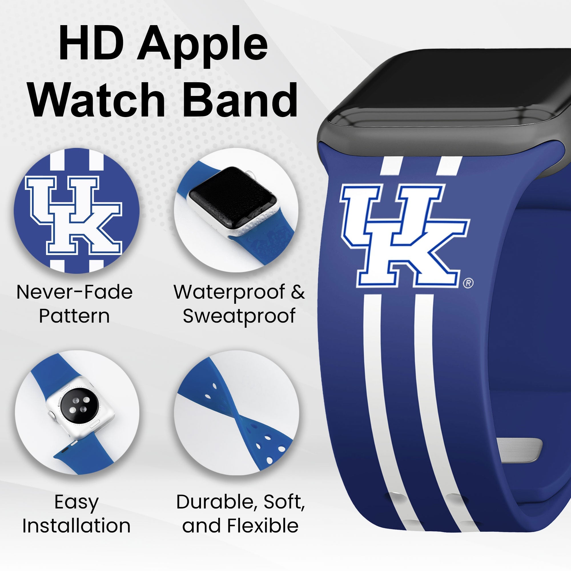 Kentucky Wildcats HD Apple Watch Band