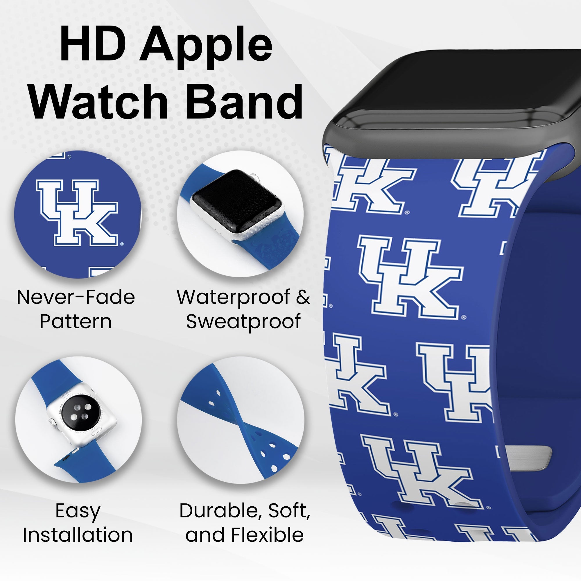 Kentucky Wildcats HD Apple Watch Band