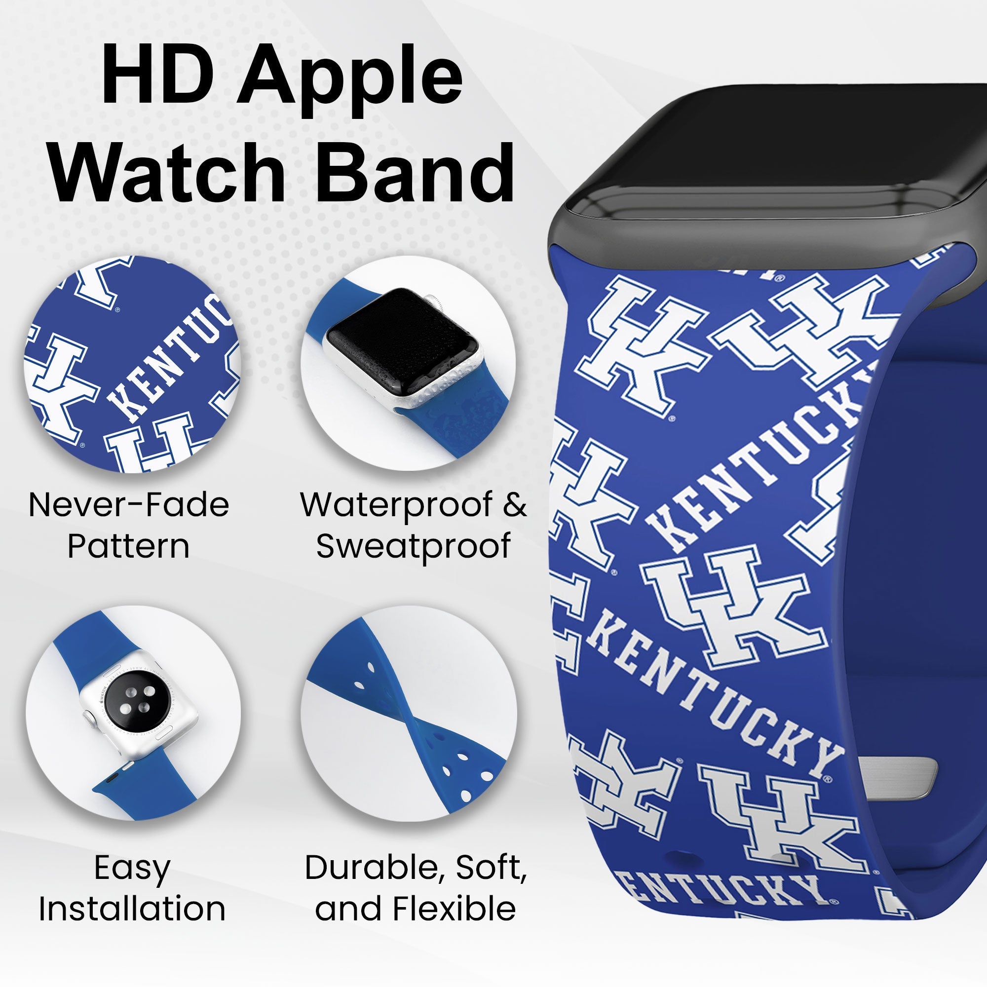 Kentucky Wildcats HD Apple Watch Band