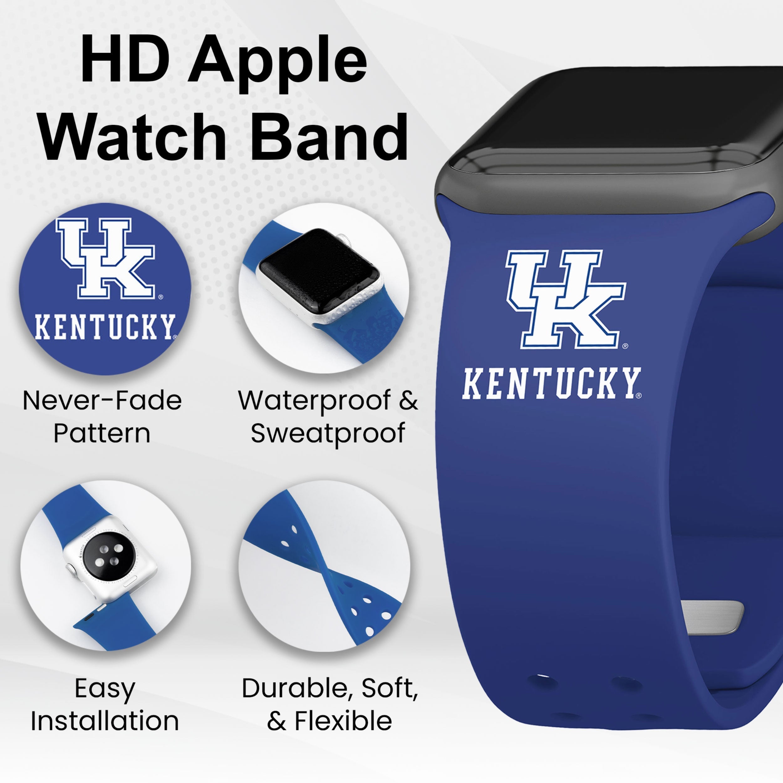 Kentucky Wildcats HD Apple Watch Band