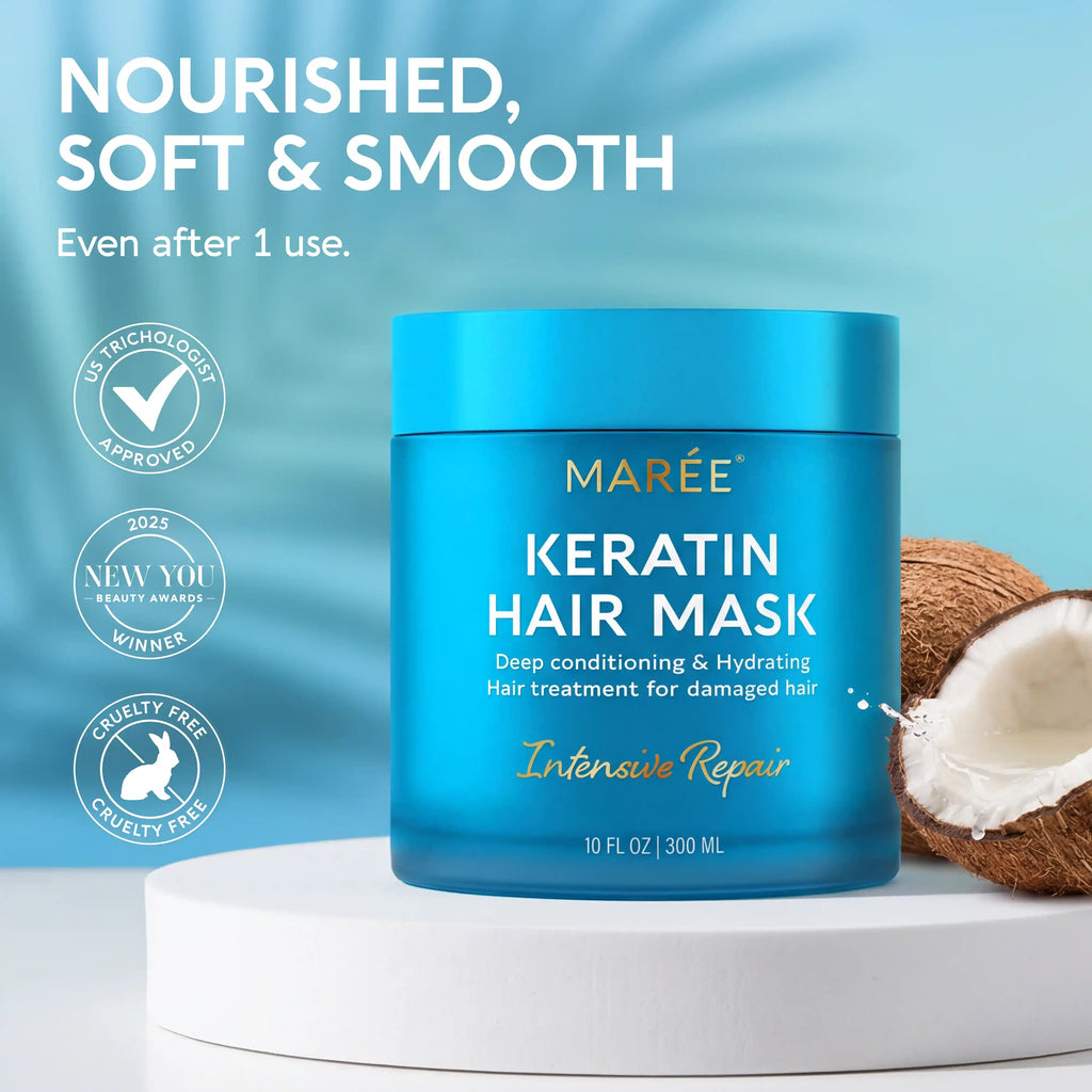 Keratin Hair Mask Deep Conditioning Treatment for Damaged Hair - Image 12