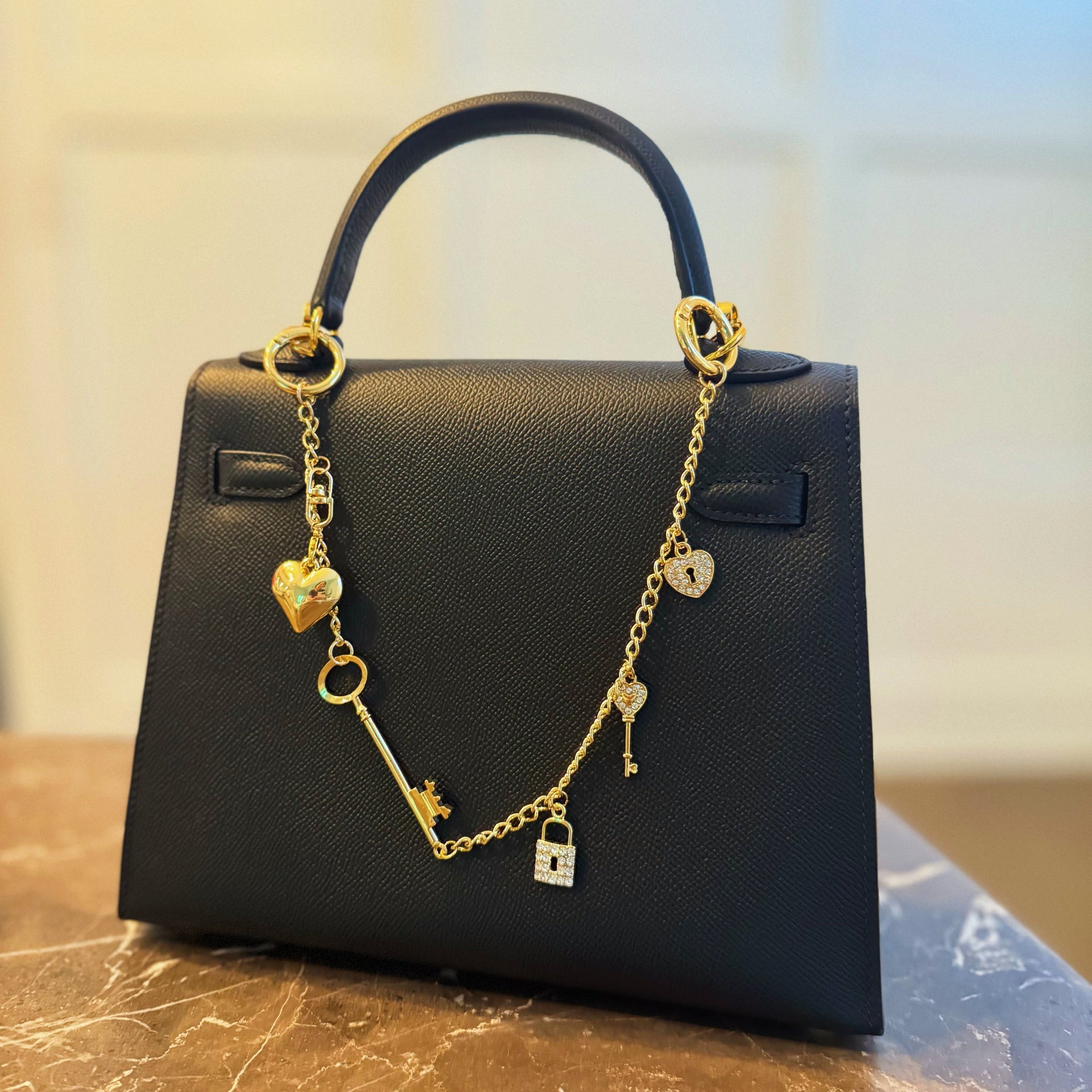 Key to My Heart Bag Charm