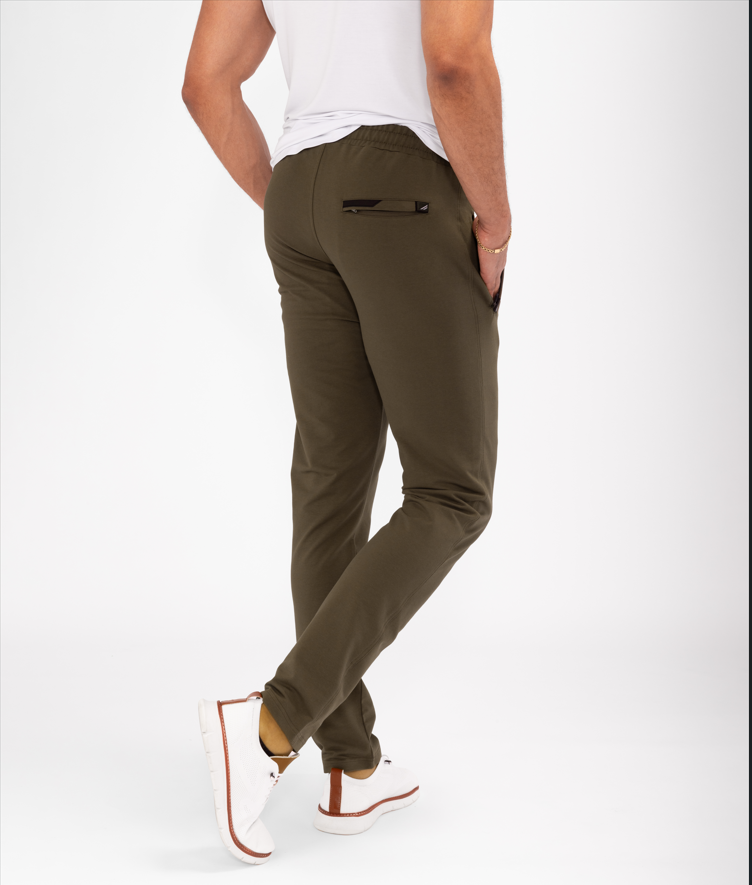 Navy Blue Athletic Tapered Jogger Pants for Tall Men - Image 8