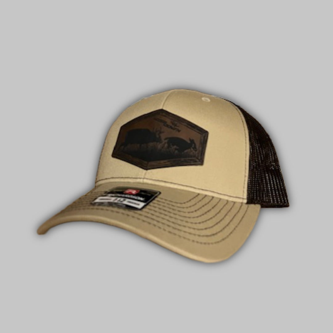 Buck Chase Trucker Hat - Deer Hunting Patch Snapback Cap