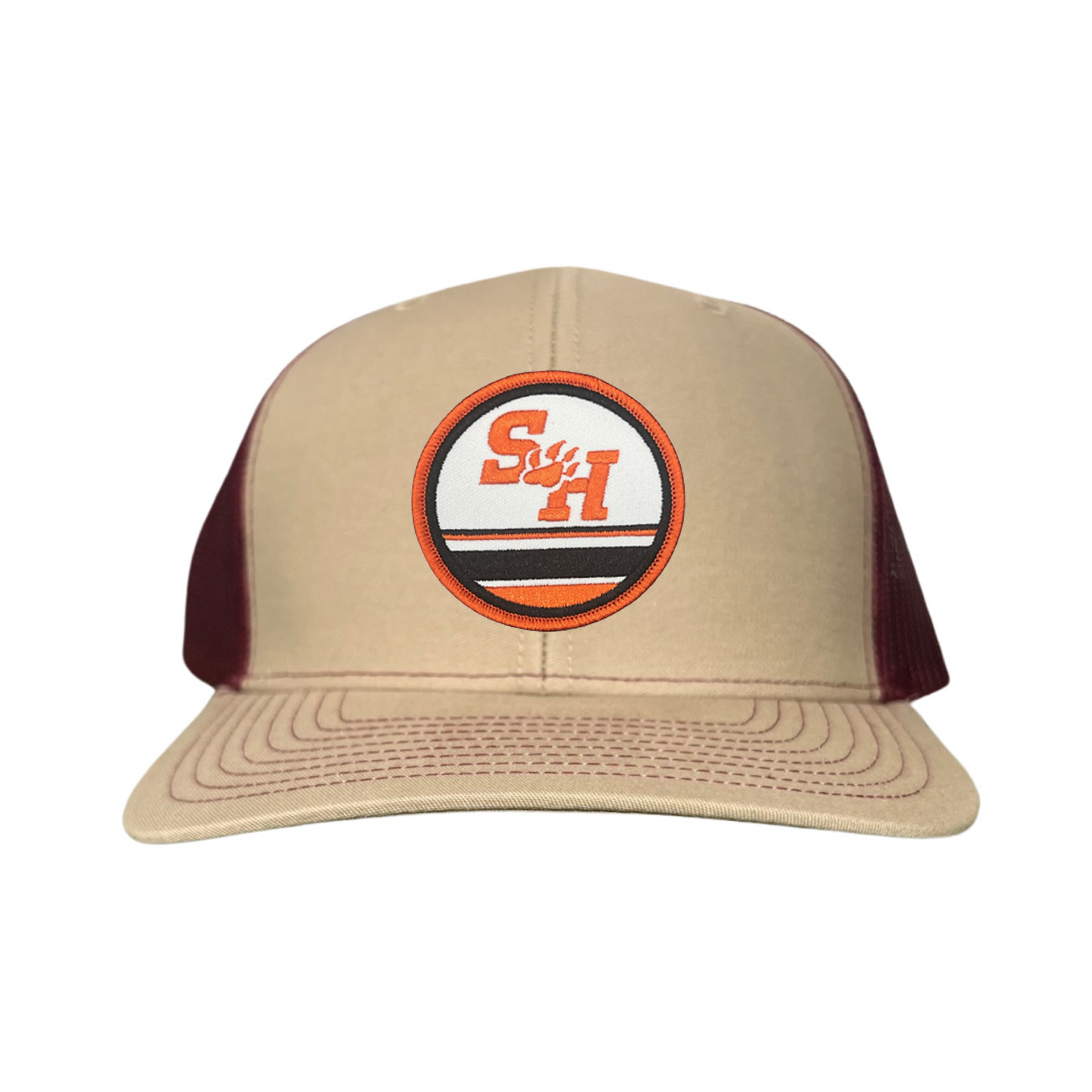 Sam Houston State Paw Circle Curved Bill Mesh Snapback