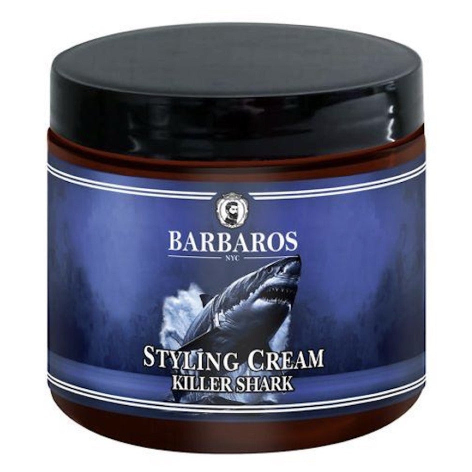 Barbaros Killer Shark Styling Creme in 25.36oz bottle for professional hair styling