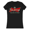 Girls casual graphic t-shirt featuring King of States New Jersey text design