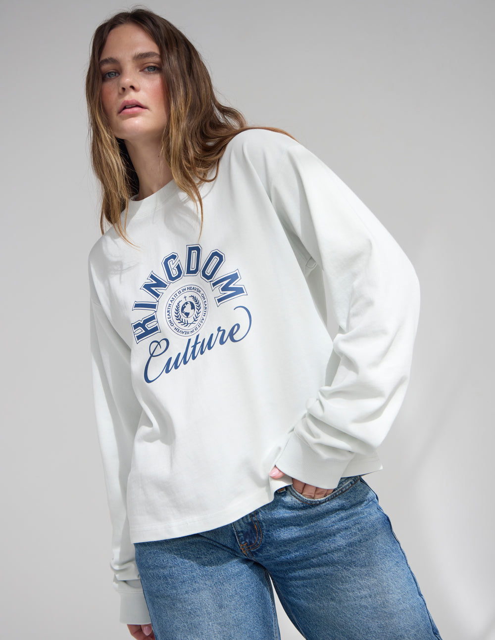 Kingdom Culture Long Sleeve Heavyweight Cotton Tee