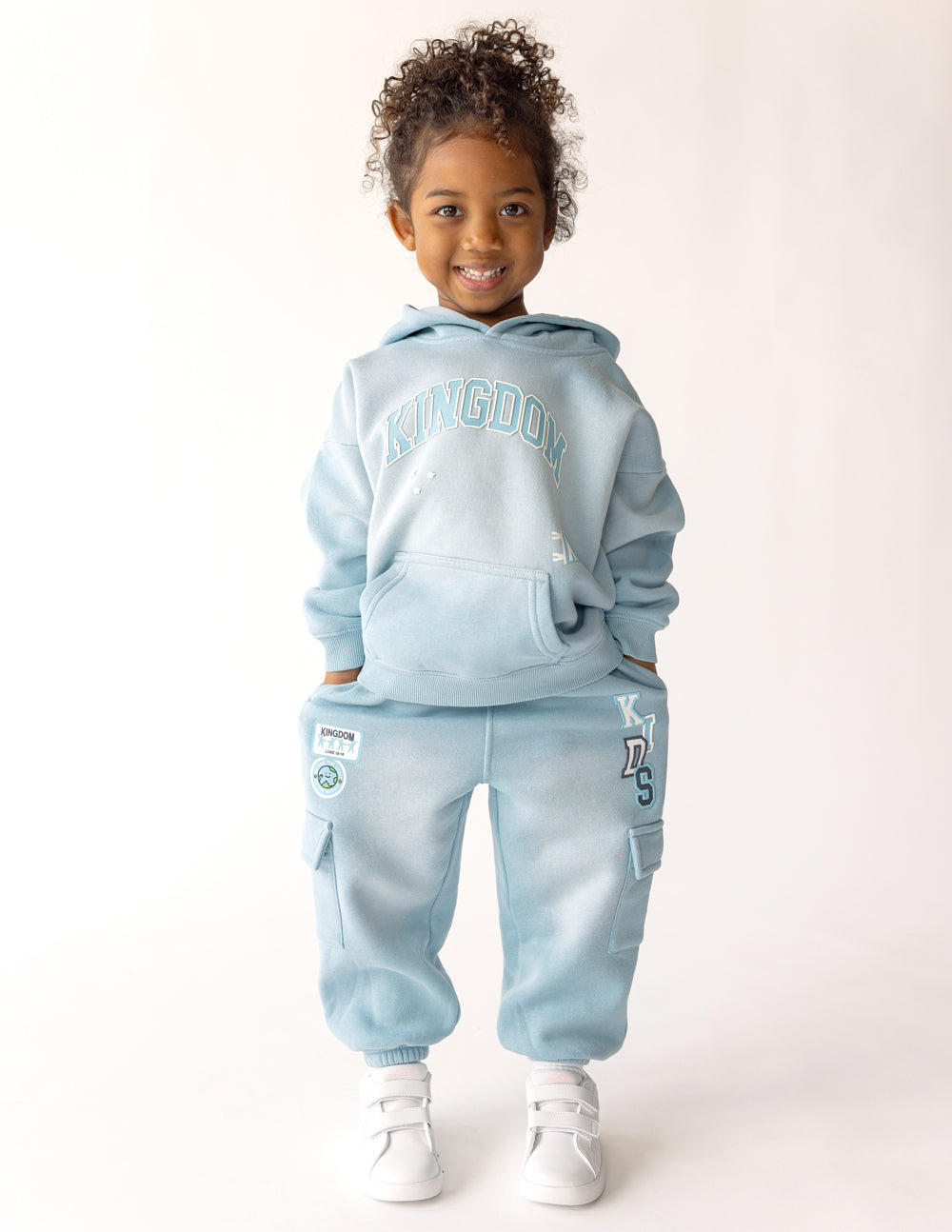 Kids' Cargo Sweatpants: Oversized Comfort & Drawcord-Free Design