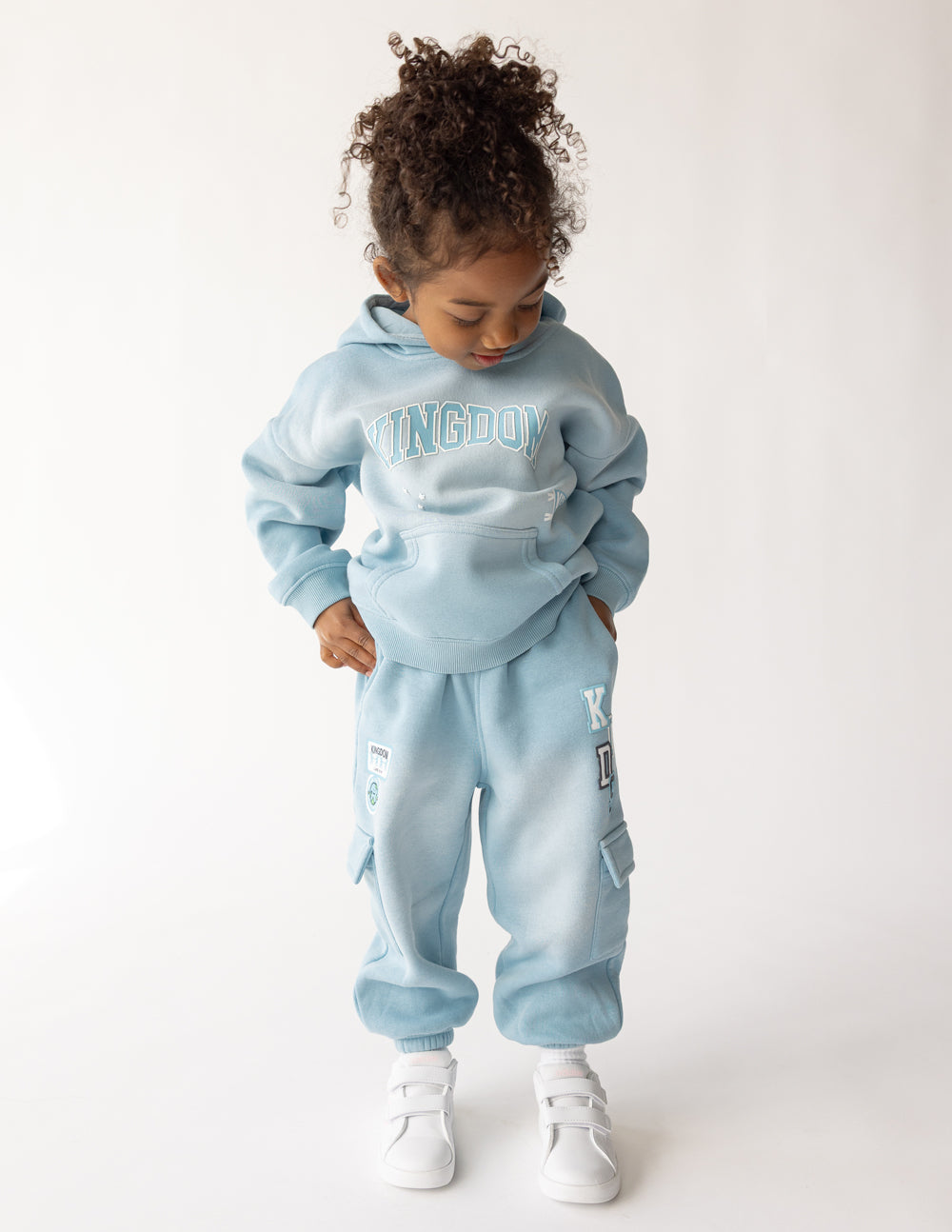 Kids' Cargo Sweatpants: Oversized Comfort & Drawcord-Free Design