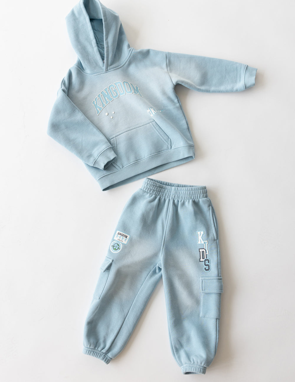 Kids' Cargo Sweatpants: Oversized Comfort & Drawcord-Free Design