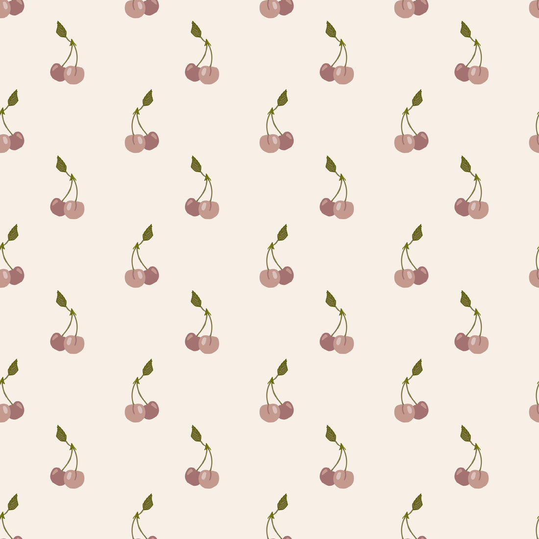 Kinley Removable Wallpaper in Cream, Dusty-Rose and Olive-Green
