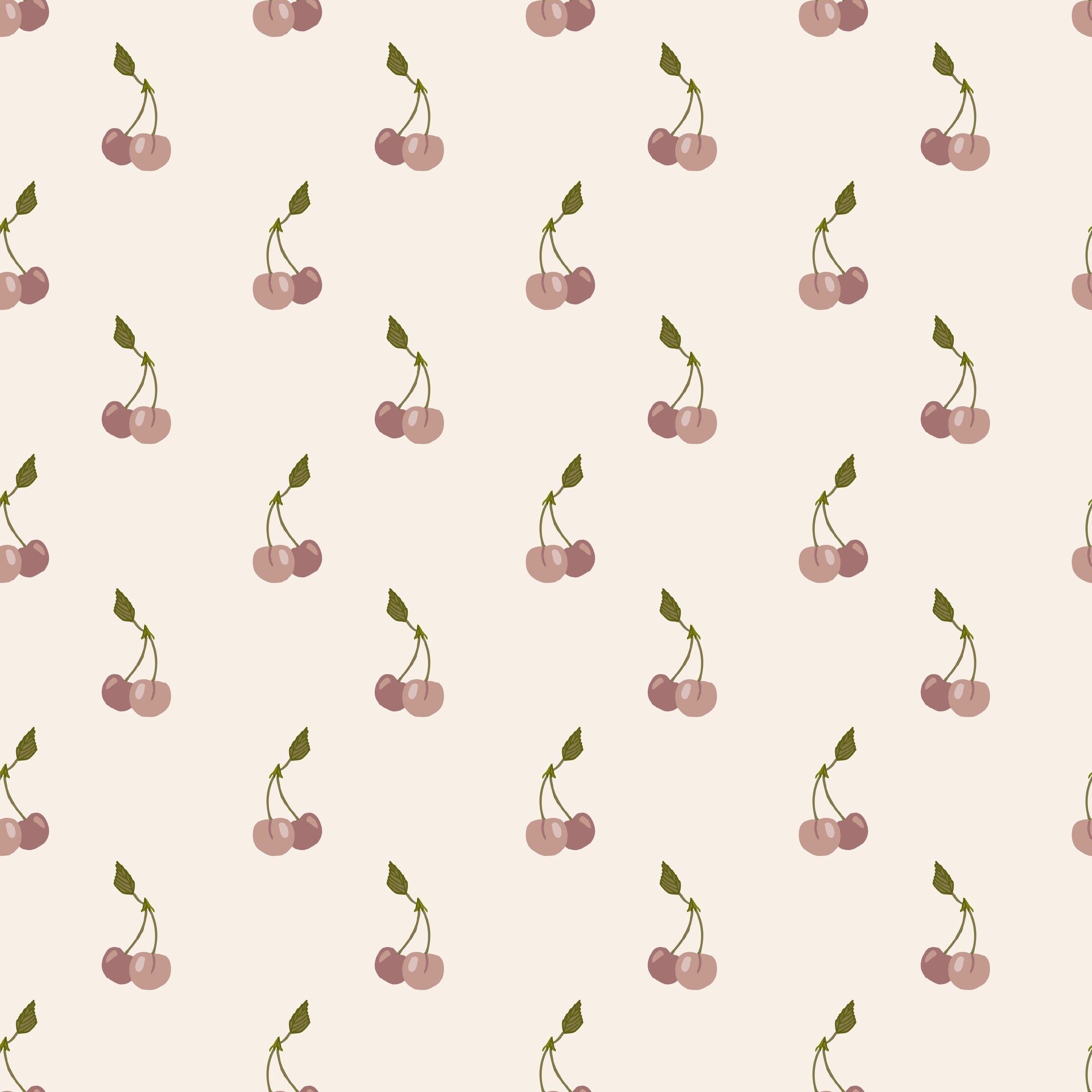 Kinley Removable Wallpaper in Cream, Dusty-Rose and Olive-Green