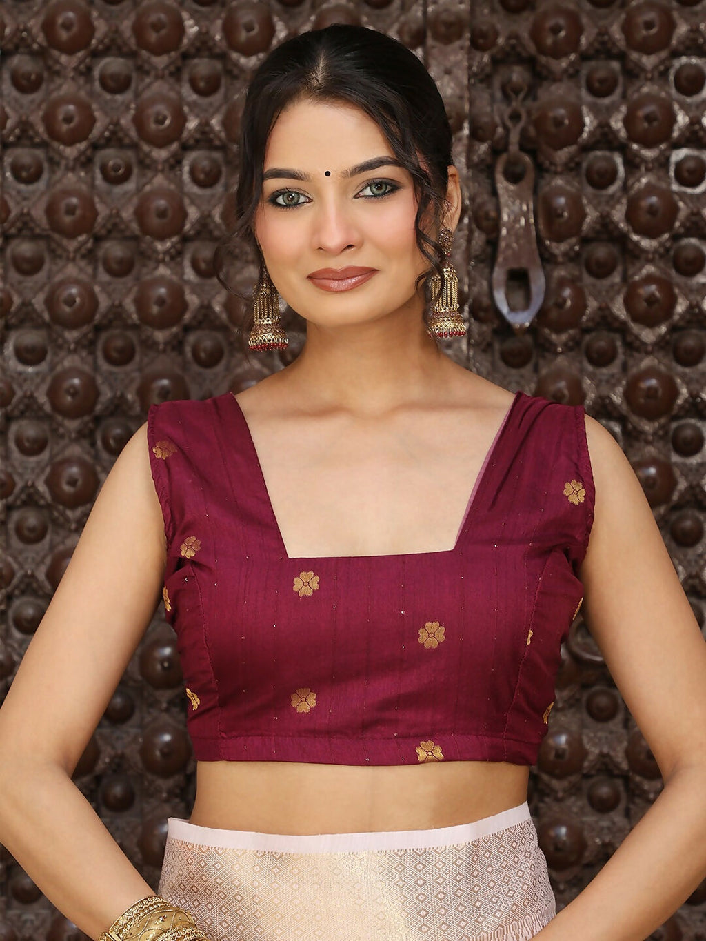 Shree Shyam Fashion Light Pink Cotton Saree