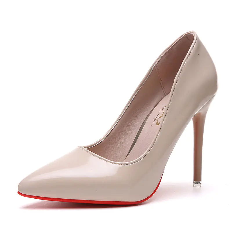 Women's Pointed Toe Stiletto High Heels Patent Finish - Image 20