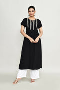 Joban Fashion Black Rayon Tunic