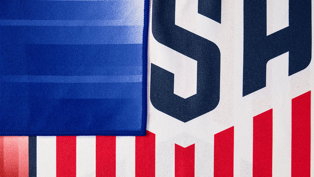 U.S. Soccer 2024 Adventure Microfiber Towel - Red, White, Blue - Image 3