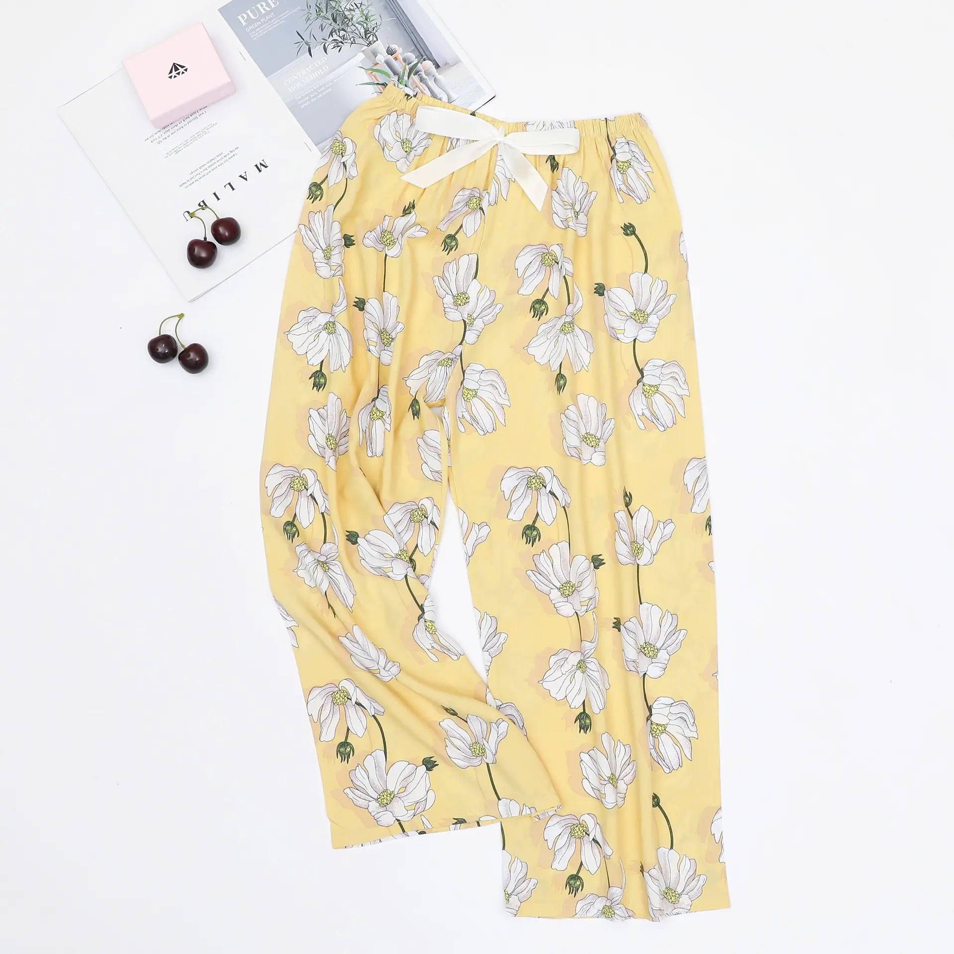 Women's Loose Casual Printed Pajama Sleep Pants - Image 24